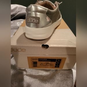 Hey Dude Silver Python Sneakers